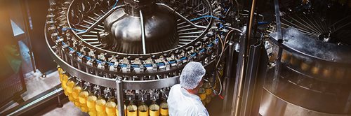 Worker monitoring bottle production