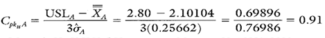 Cpk upper formula six sigma