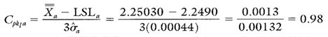 group target Xbar s Cpk Formula Lower Calculation