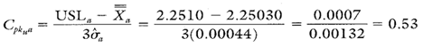 group target Xbar s Cpk Formula Upper Calculation