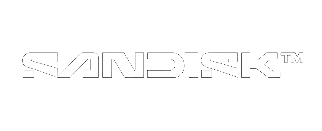 sandisk white logo - website
